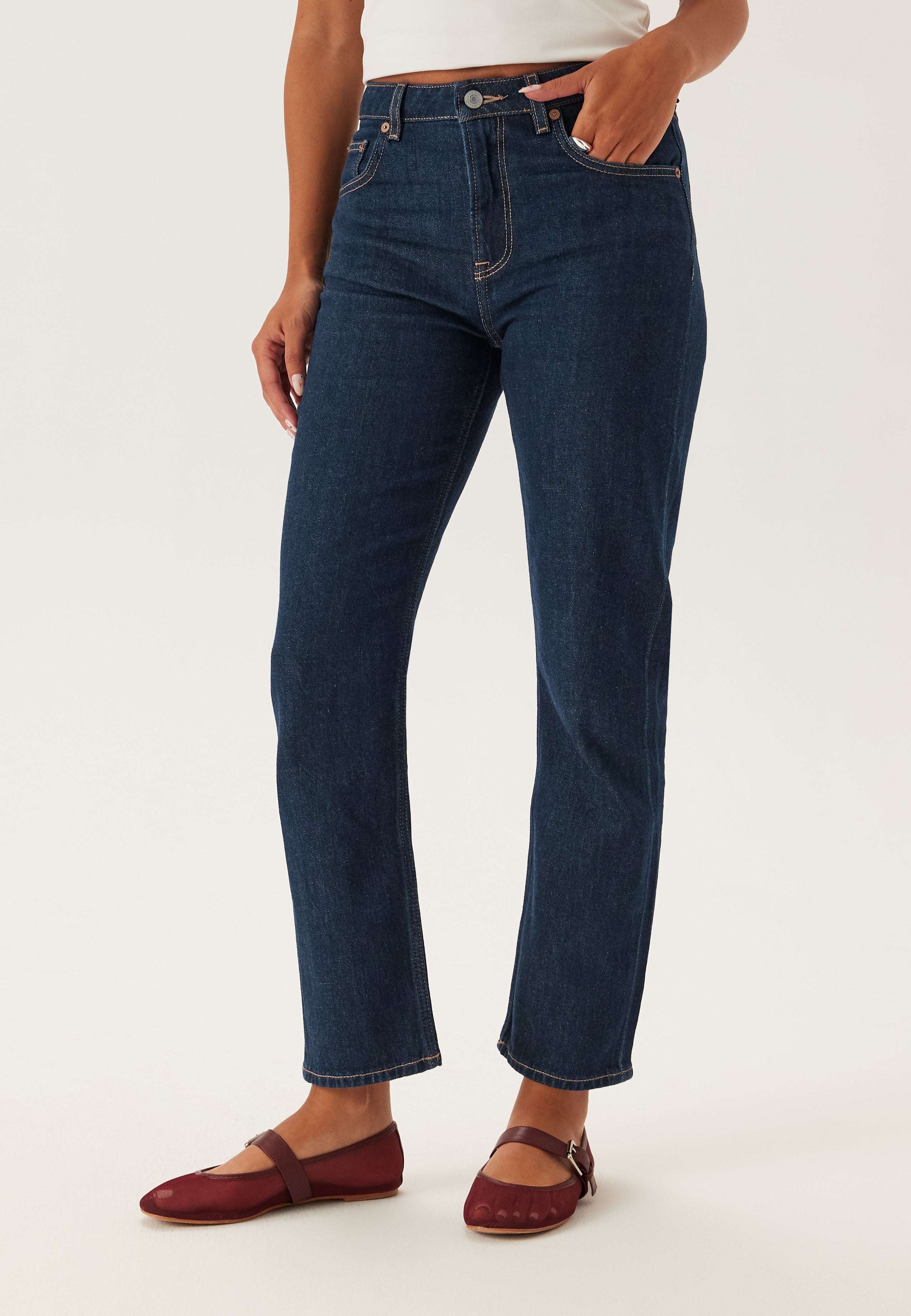 GANT Cropped Straight Stretch Jeans