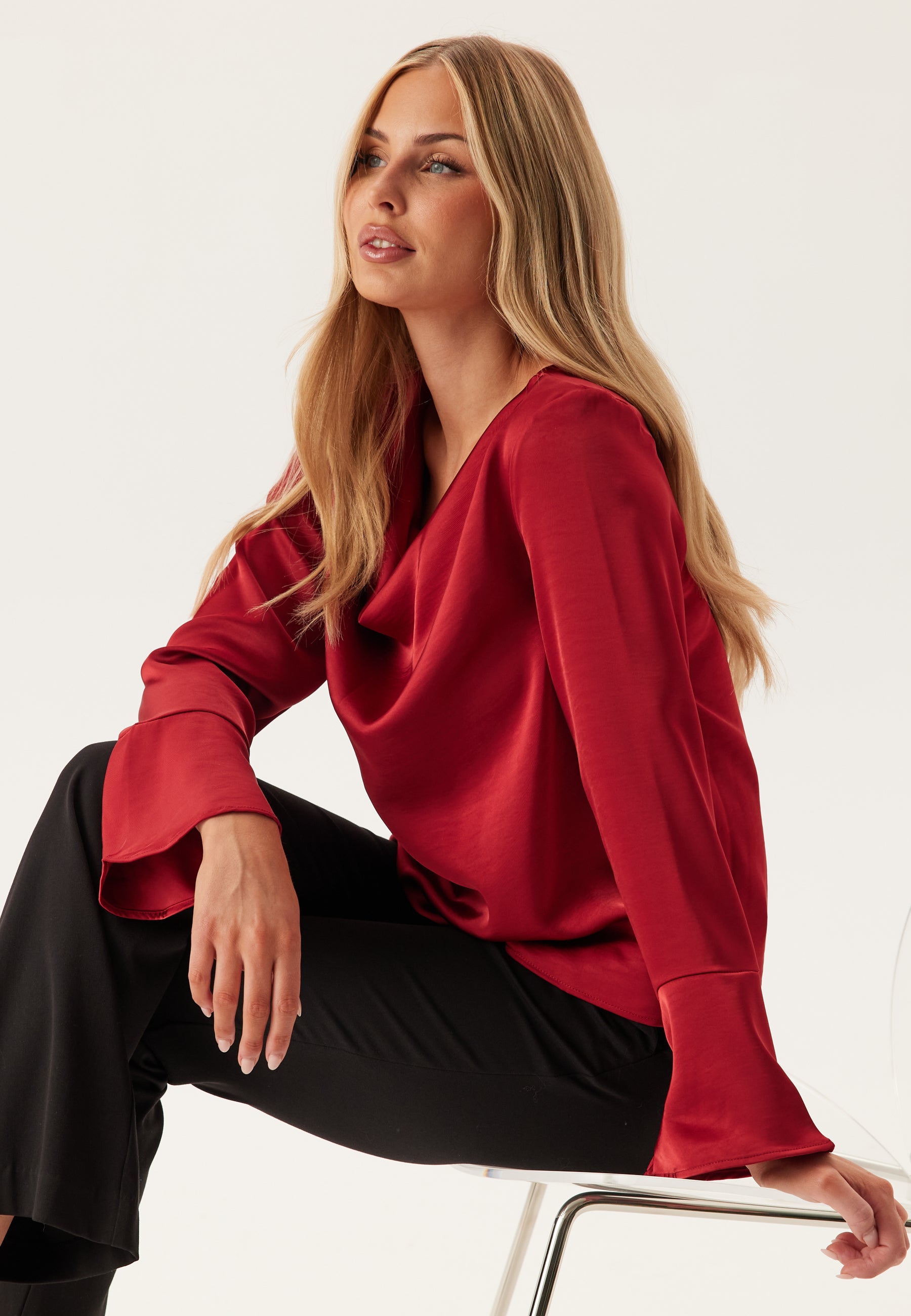 Object Collectors Item Objchilli L/S RE WATERFALL TOP