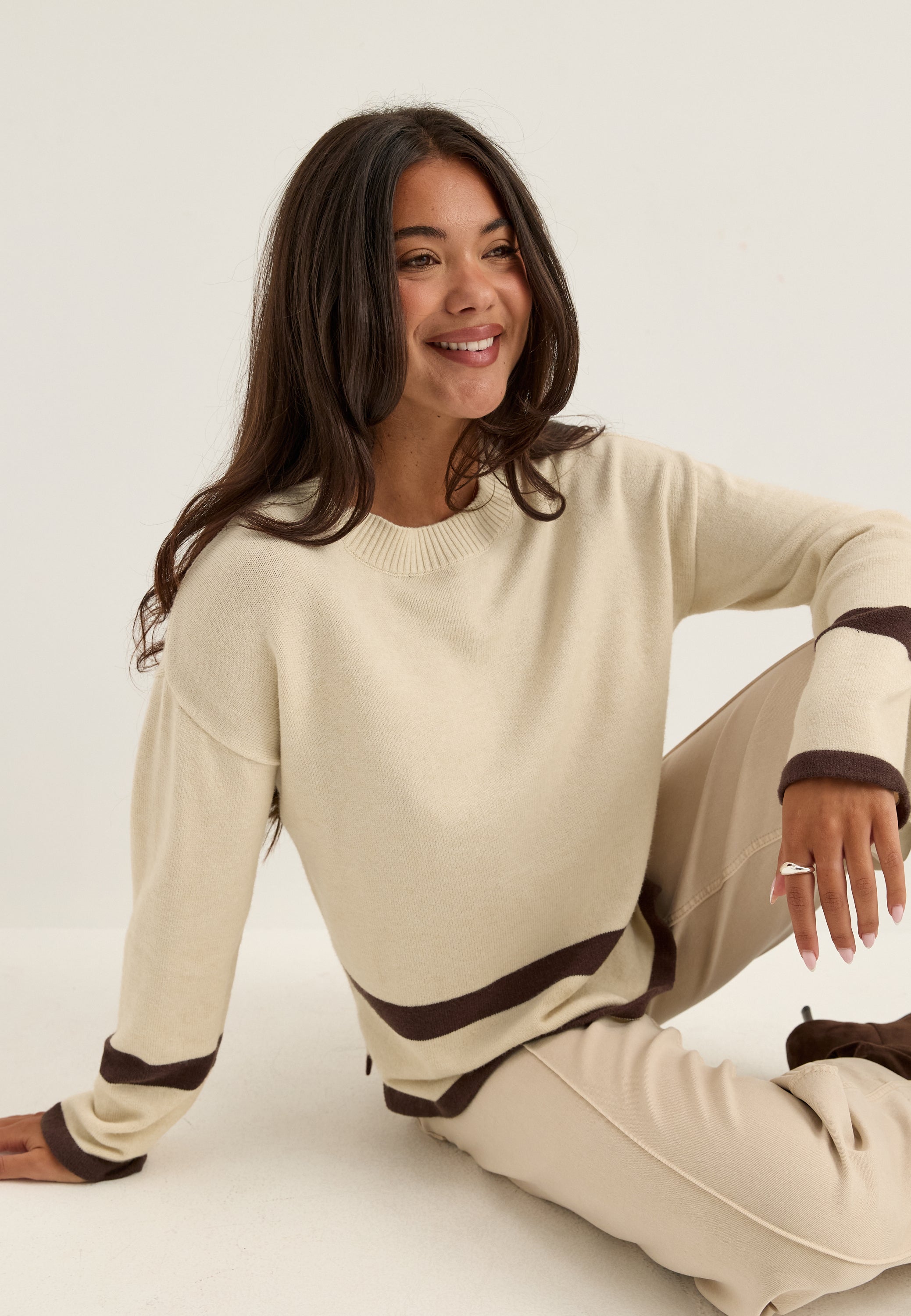 VILA Viril O-neck Oversize L/S KNIT TOP