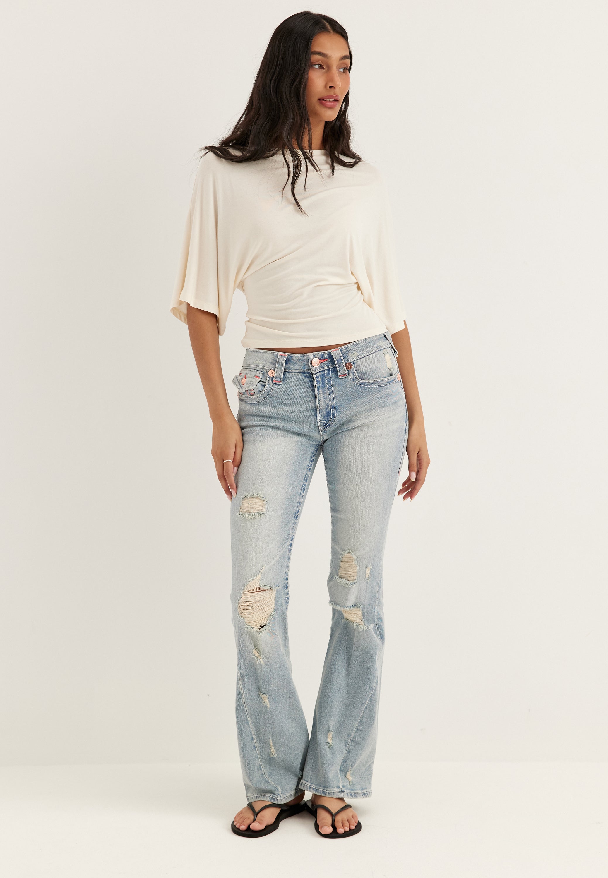 TRUE RELIGION Joey Mr Flare Flap big T