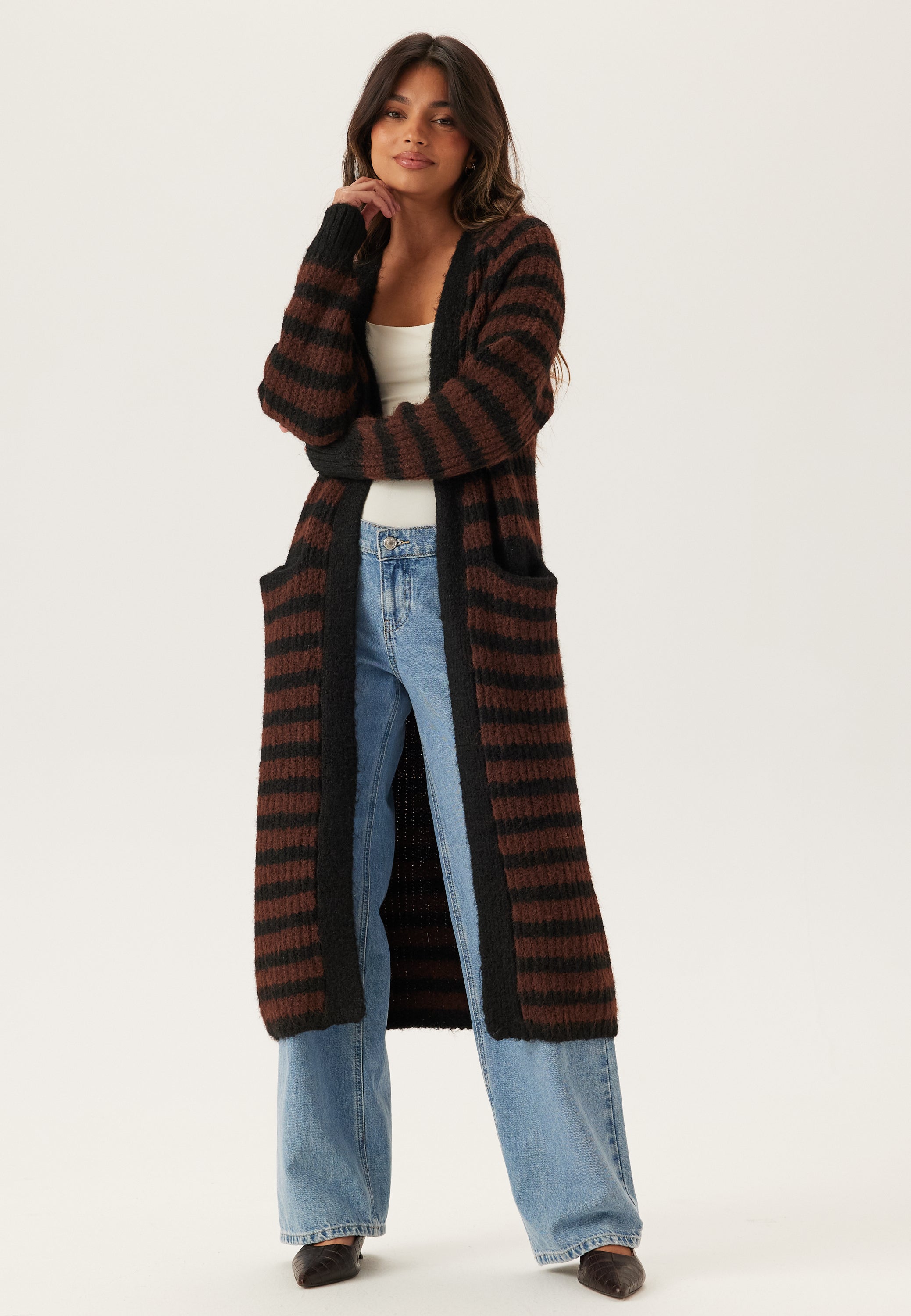 OBJECT Objmilu Ls Lo Long Knit Cardig