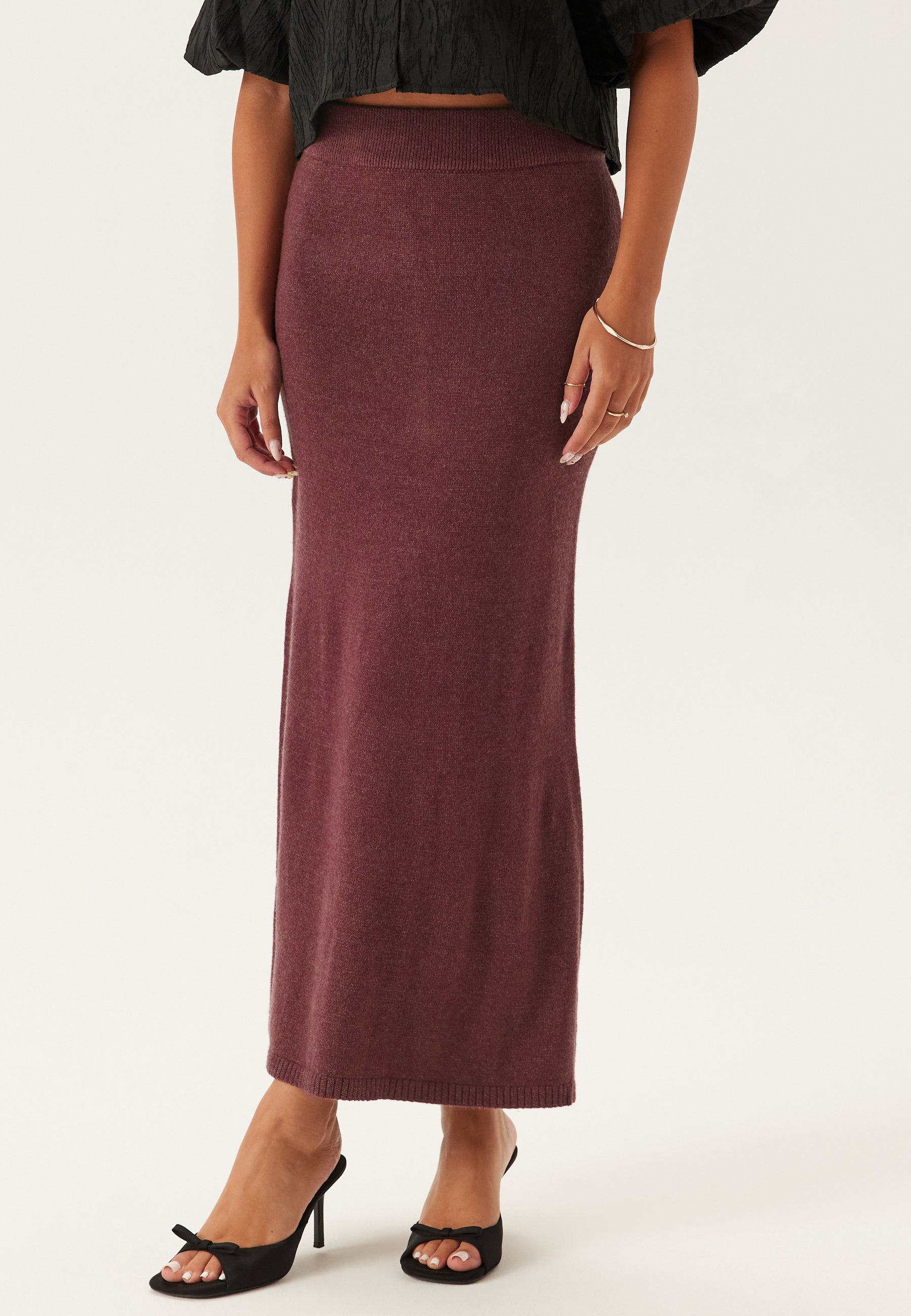 VILA Viril Ankle Knit Skirt