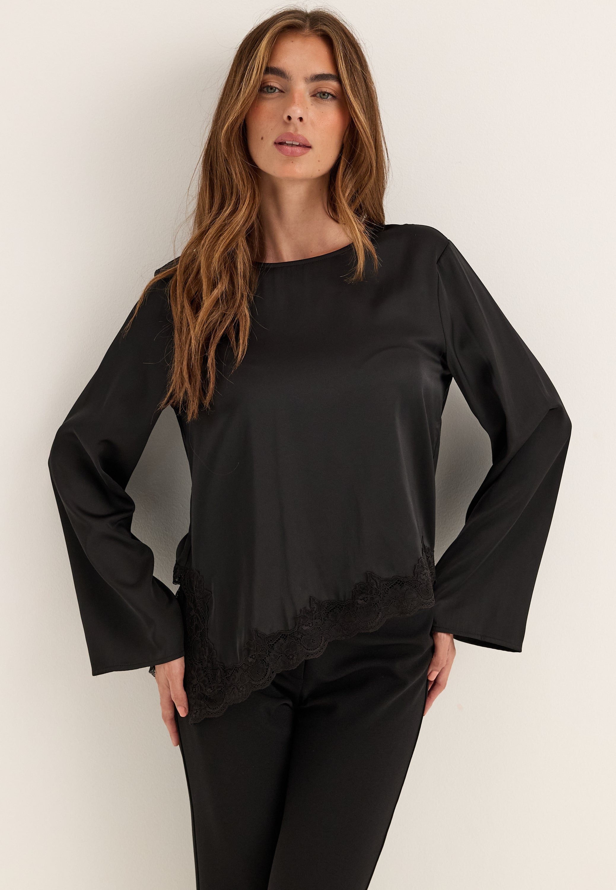 VILA Vionara Lace L/S BLOUSE BLOUSE