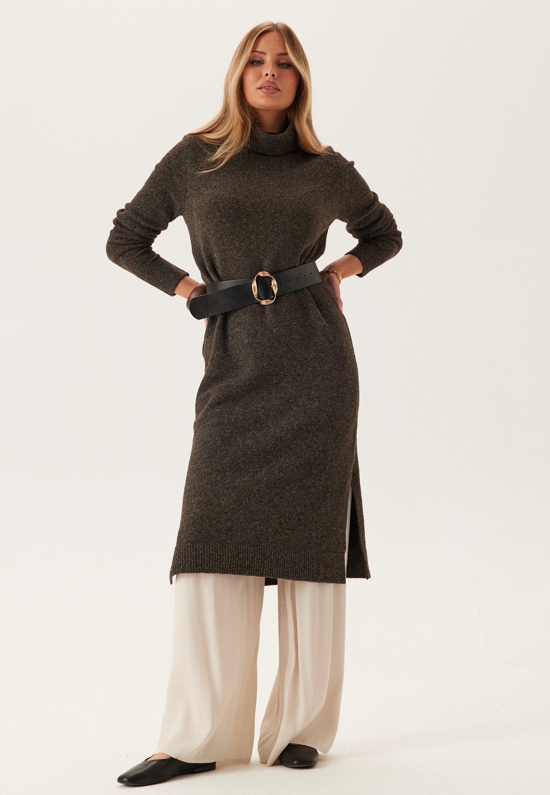 VERO MODA Vmboom Ls Rollneck Dress