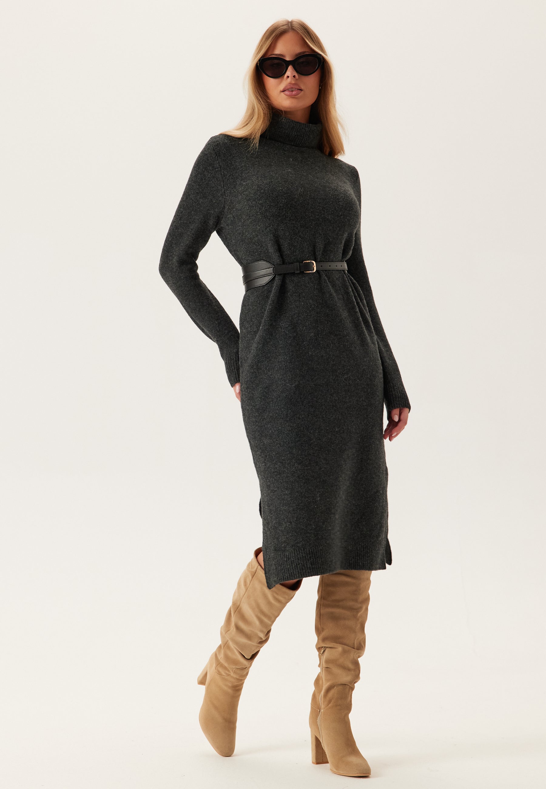 VERO MODA Vmboom Ls Rollneck Dress