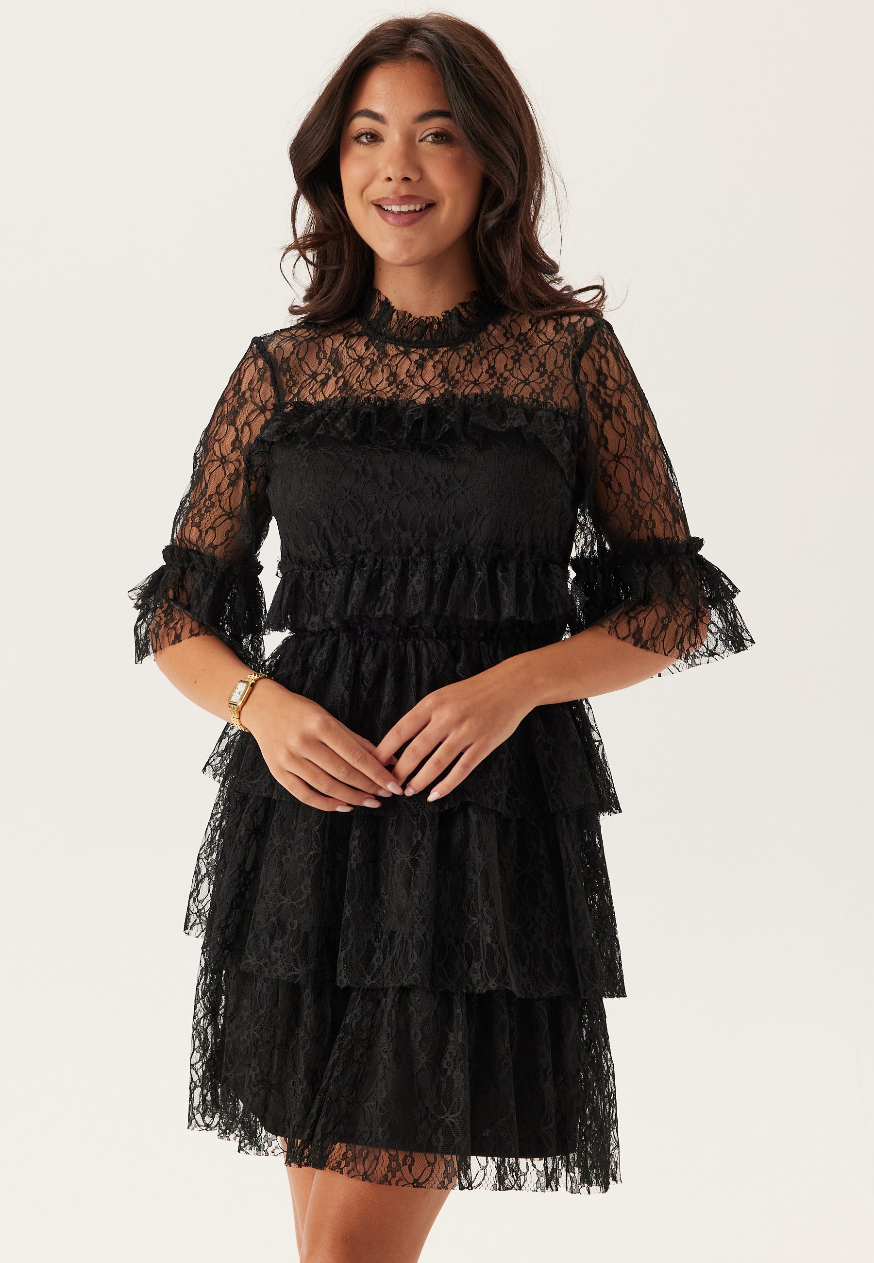 BUBBLEROOM Frill Lace Dress