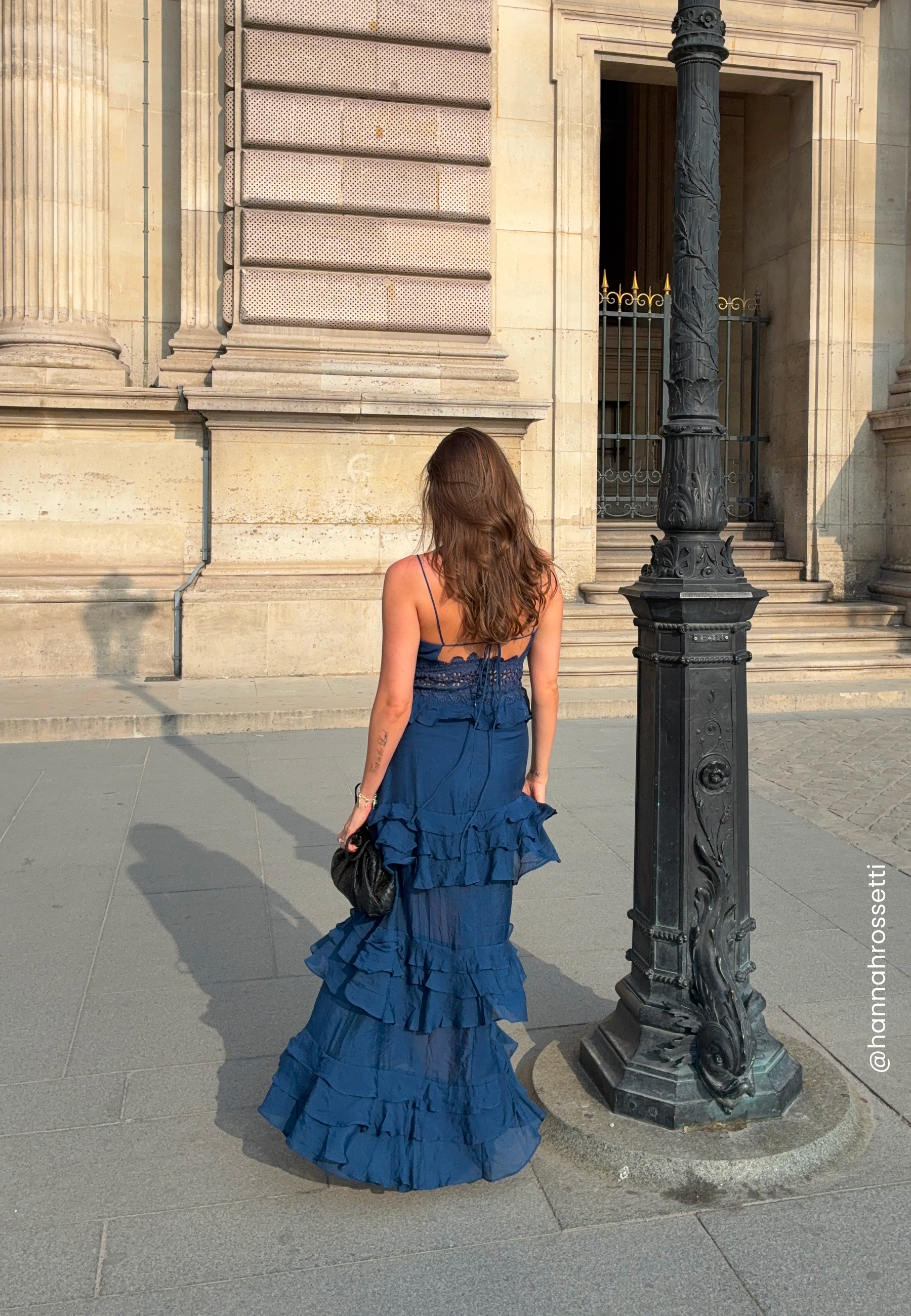 Bubbleroom Occasion Crochet Waist Flounce Maxi Dress