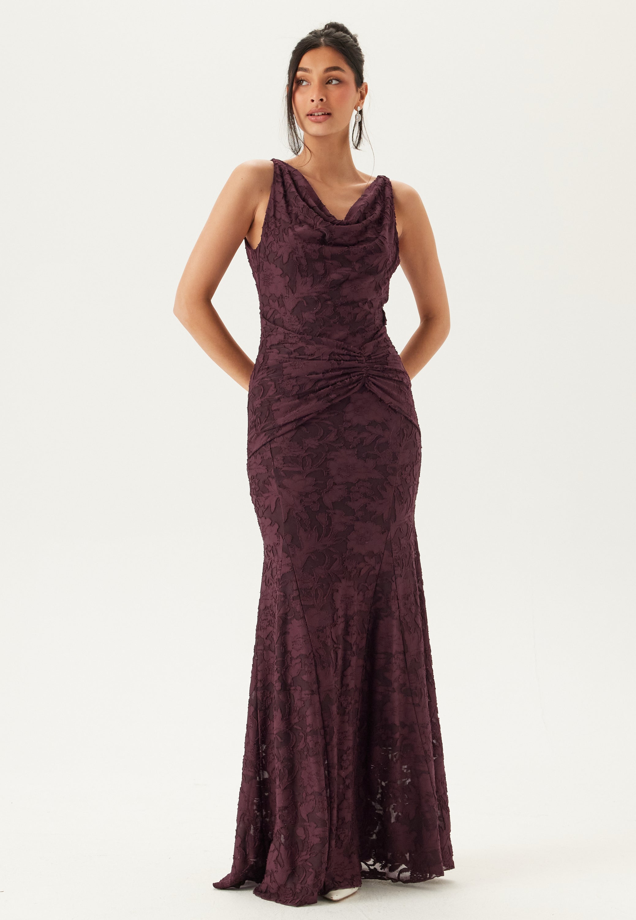 Bubbleroom Occasion Deep Waterfall Mermaid Gown