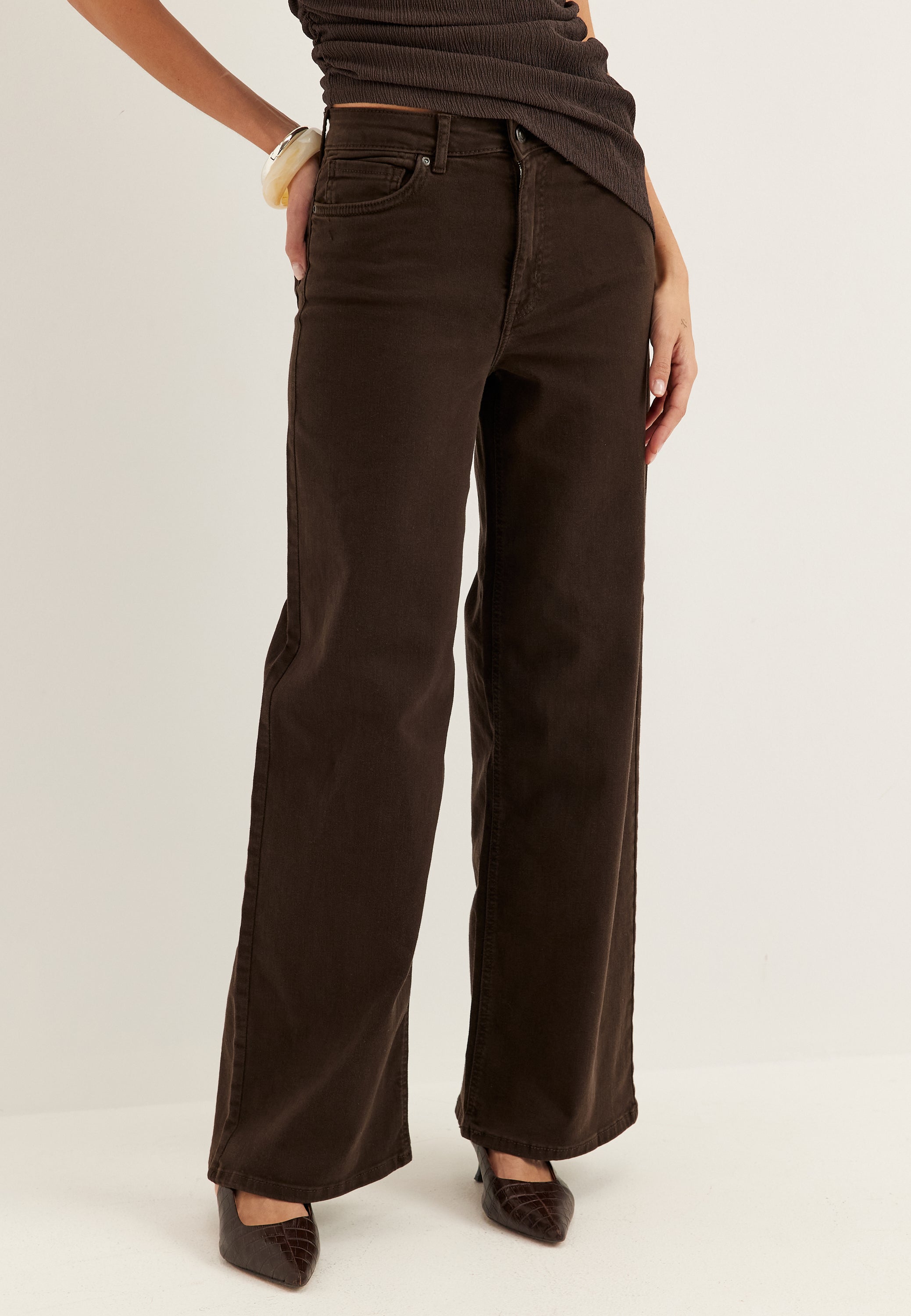 ONLY Onlmadison Blush Hw Wide Brown