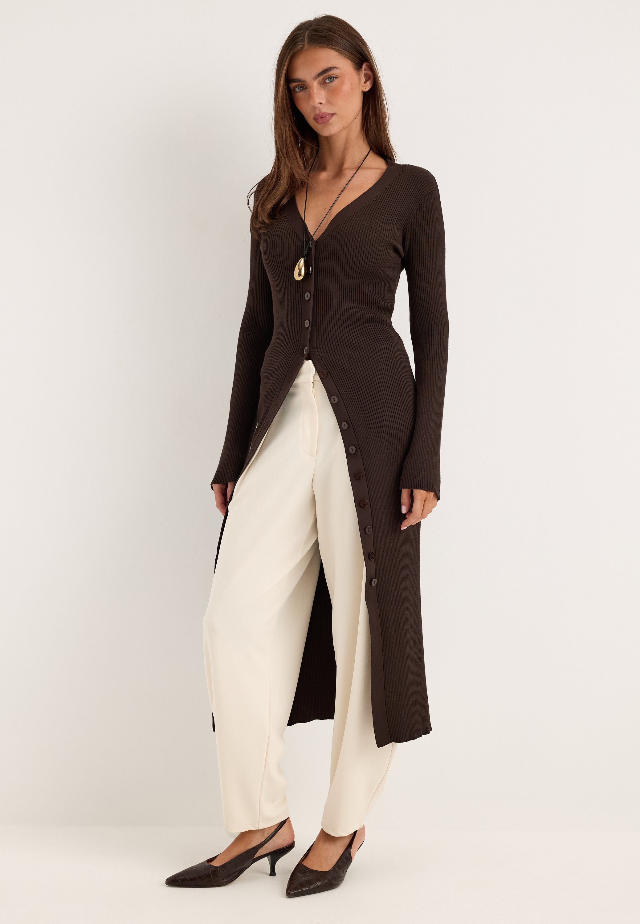 BUBBLEROOM Knitted Cardigan Dress