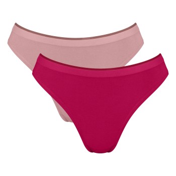 Sloggi Trusser 2P GO Sense High Leg Briefs Rosa modal Medium Dame