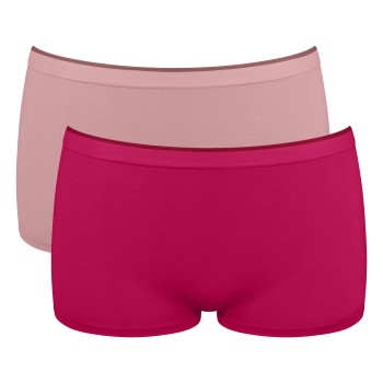 Sloggi Trusser 2P GO Sense Shorts Rosa modal Large Dame