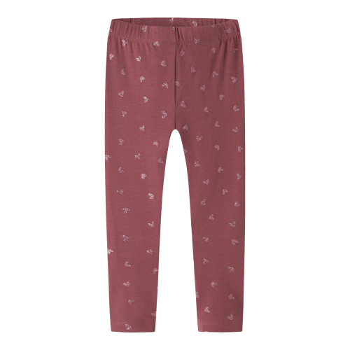 NAME IT Leggings Glitter Vivian Wild Ginger Pink Hearts