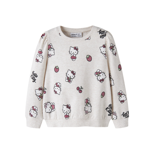 NAME IT Sweatshirt Asa Hello Kitty Peyote Melange