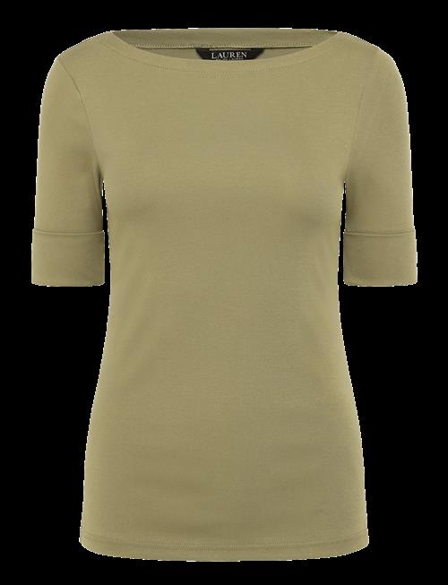Lauren Ralph Lauren | Rfnd Strtch 1X1 Rib-Elb Slv Bt Nk T | XS