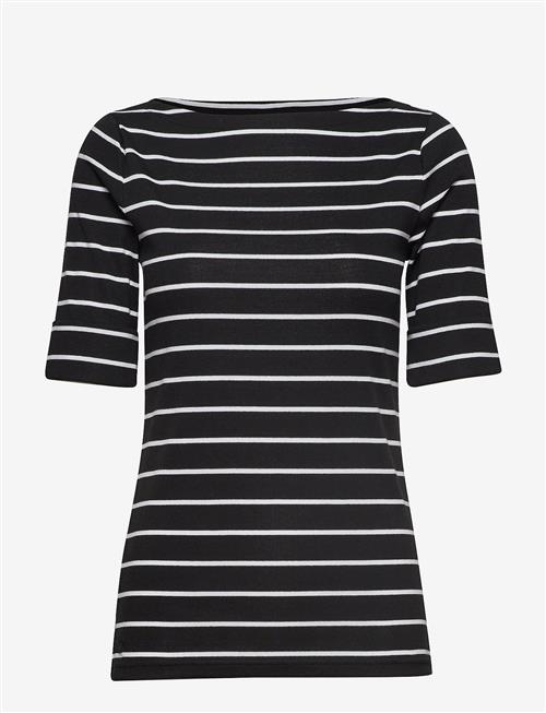 Lauren Ralph Lauren | Striped Stretch Cotton Boatneck Tee | XL