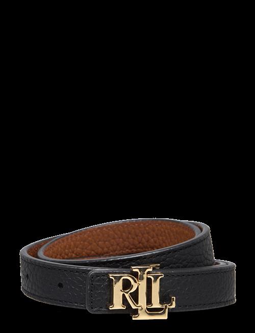 Lauren Ralph Lauren | Logo Reversible Leather Skinny Belt | S