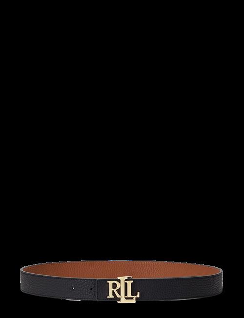 Lauren Ralph Lauren | Logo Reversible Pebbled Leather Belt | L