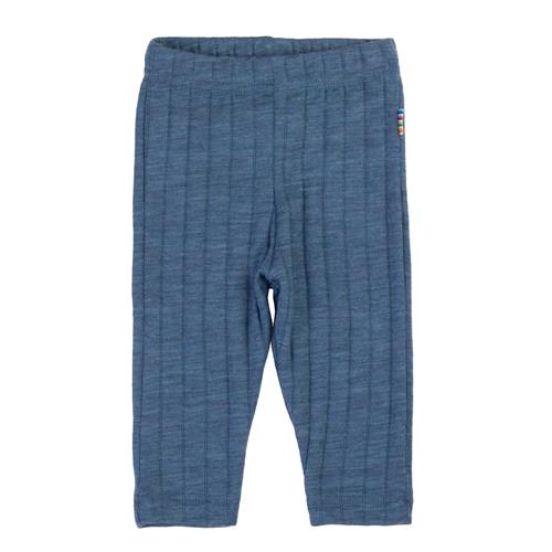 Joha Leggings I Uld Blue Melange  Blue Melange-90 cm  Blå  90 cm  Drenge, Piger