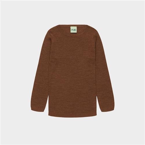FUB Rib Blouse Hazel Melange Hazel Melange 120 cm  Beige  120 cm  Drenge, Piger