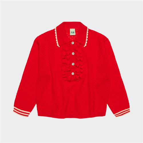 FUB Frill Polo Classic Red Classic Red 150 cm  Rød  150 cm  Piger