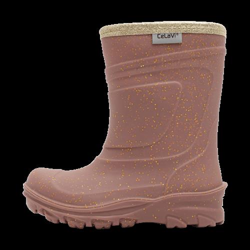 Celavi Thermal Wellies TPR - Embossed Burlwood Burlwood-25 EU  Lyserød  25 EU