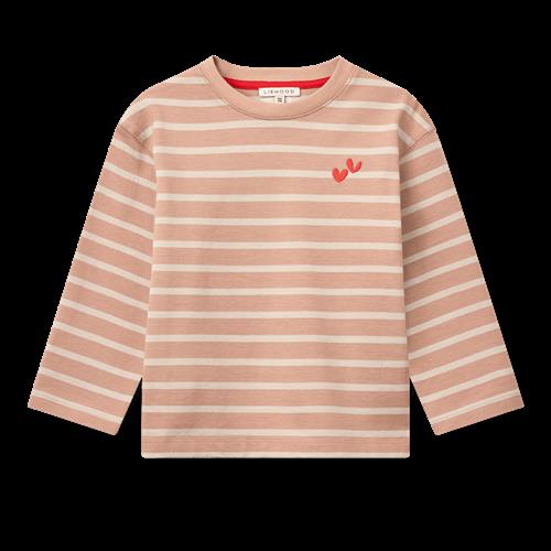 Liewood Tyler Stripe LS T-shirt Pale Tuscany Sandy Stripe Pale Tuscany Sandy Stripe 86/92 cm  Beige  86/92 cm  Drenge, Piger