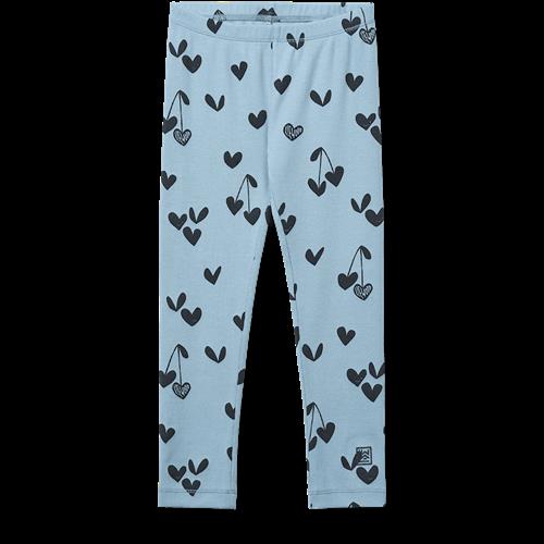 Liewood Marien Printed Rib Leggings Sweethearts Beach Blue Sweethearts Beach Blue 110/116 cm  Blå  110/116 cm  Drenge
