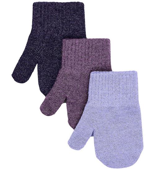 Mikk-Line Luffer - Uld - 3-pak - Plum Perfect-Catawaba Grape-Pur