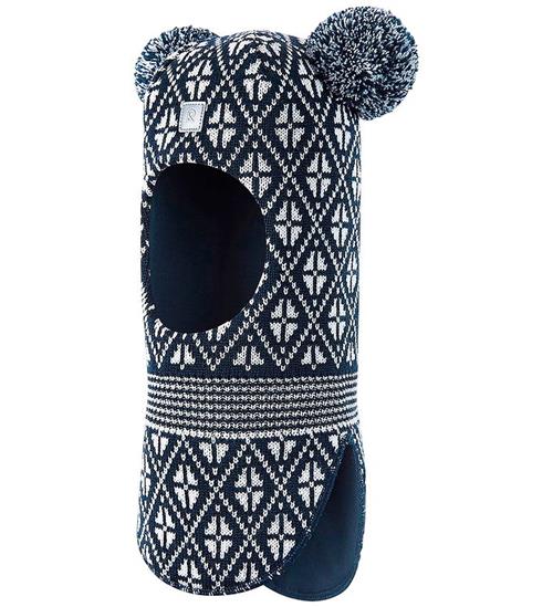 Reima Elefanthue - Uld/Bomuld - Kuuraan - 2-lags - Navy/Hvid