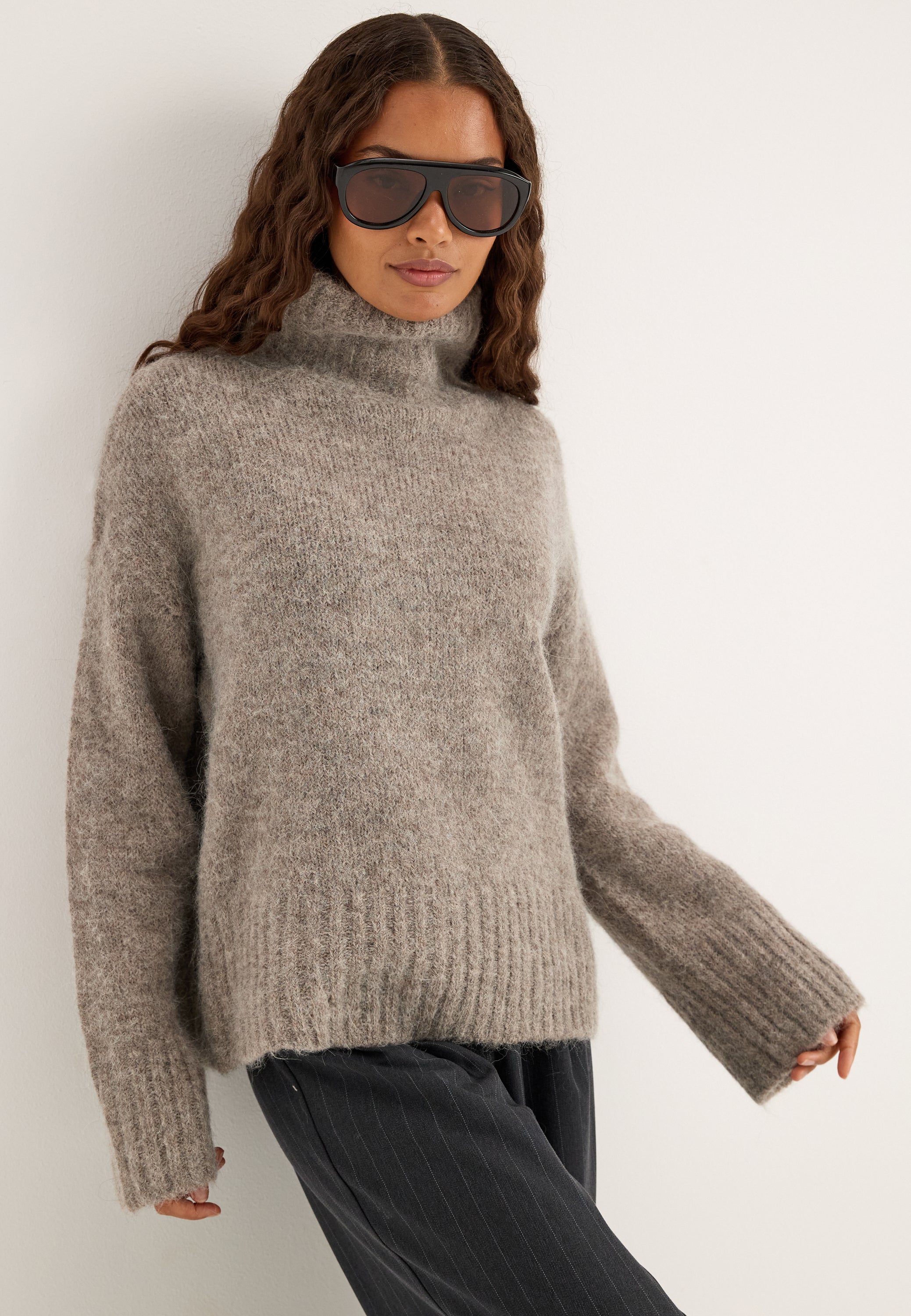 SELECTED Slwgabriella Ls Knit High Neck