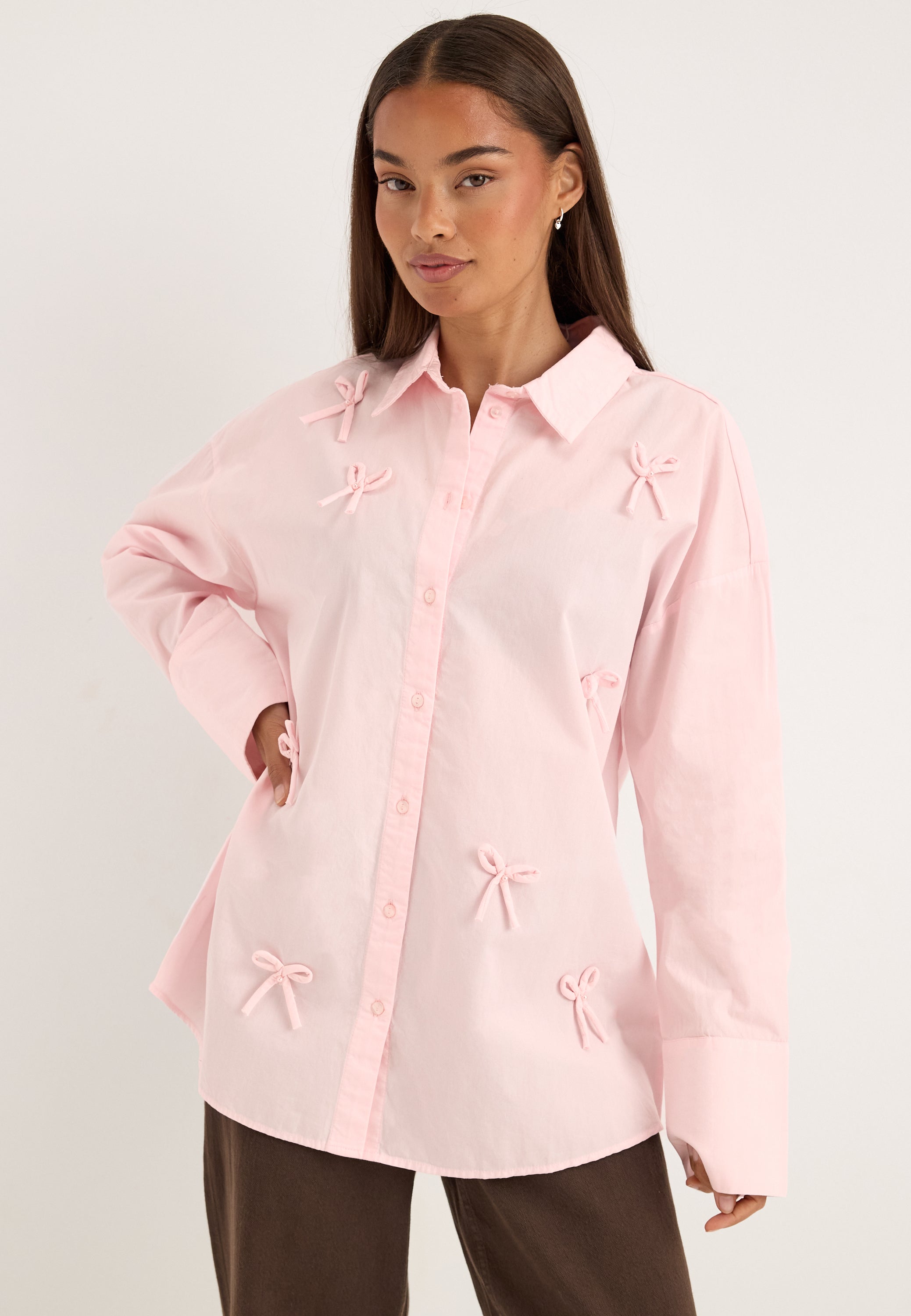 VILA Viisolda Oversize Shirt Bow