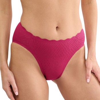 Sloggi Trusser ZERO Feel Bliss High Leg Brief Mørkrosa  Small Dame