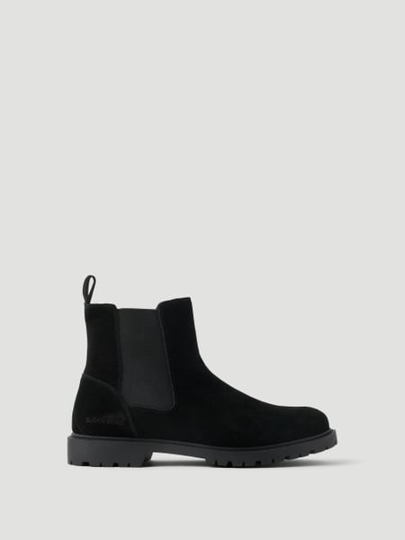 Björn Borg Men's Chelsea Suede Boots Sort, 45