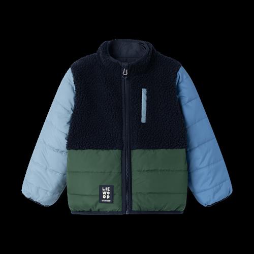 Liewood Franka Reversible Jacket Classic Navy Multi Mix Classic Navy Multi Mix 116 cm  Marineblå  116 cm  Drenge, Piger