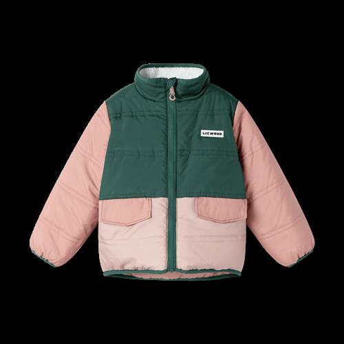 Liewood Franka Reversible Jacket Pale Tuscany Multi Mix Pale Tuscany Multi Mix 116 cm  Beige  116 cm  Drenge, Piger