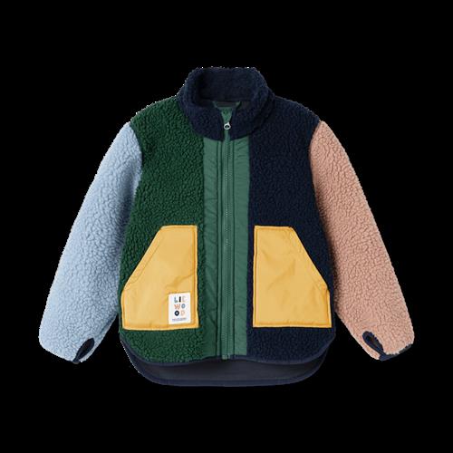 Liewood Noam Pile Jacket Garden Green Multi Mix Garden Green Multi Mix 86 cm  Grøn  86 cm  Drenge, Piger