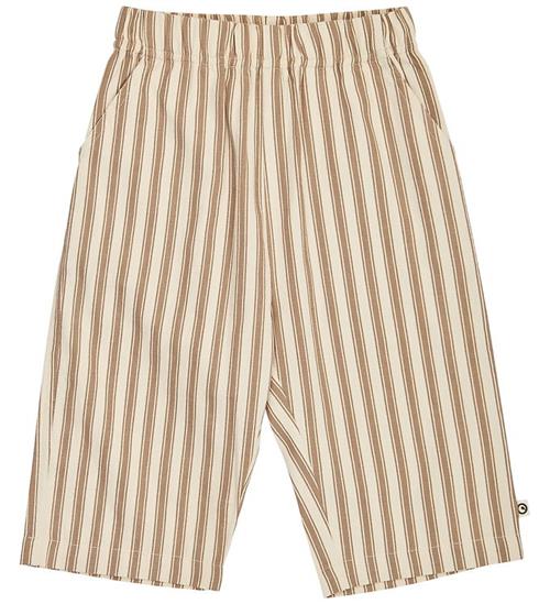 Müsli Bukser - Baby - Woven Stripe - Oak/Walnut