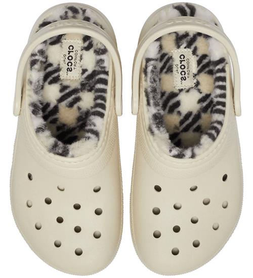 Crocs Sandaler - Classic Plaid Lined Clog K - Bone