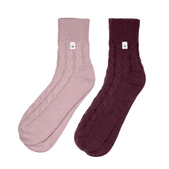 Triumph Strømper 2P Cosy Socks Rosa/Rød polyester One Size Dame