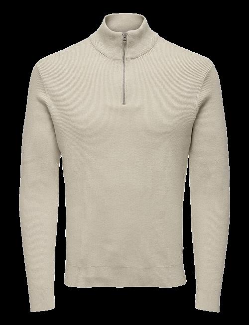 ONLY & SONS | Onsphil Reg 12 Struc Half Zip Knit Noos | XXL