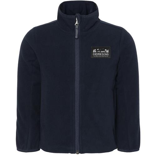 Didriksons Muskot Kids Fleece-jakke Dark Night Blue Dark Night Blue-110 cm  Blå  110 cm  Drenge, Piger