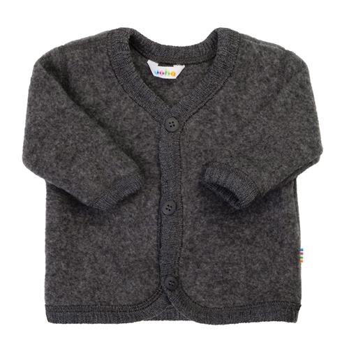 Joha Cardigan I Uld Coke Melange  Coke Melange-100 cm Uld Grå  100 cm  Drenge, Piger