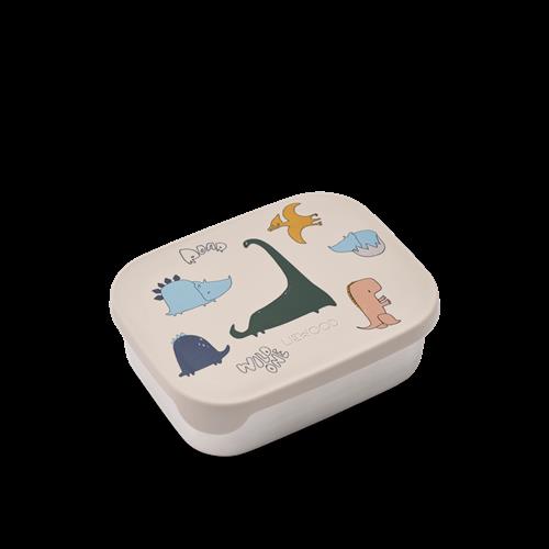 Liewood Arthur Printed Lunchbox Dino Roar Sandy Dino Roar Sandy One Size  Beige  One Size  Drenge, Piger
