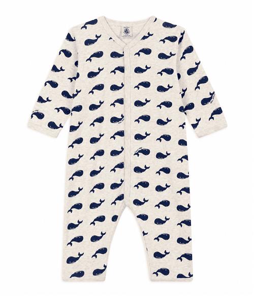 Petit Bateau Footless Baby Sleepsuit Montelimar Medieval Montelimar Medieval 6 Months  Creme  6 måneder  Drenge, Piger