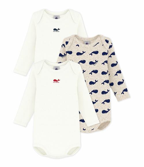 Petit Bateau Babybodys Variante 1  Variante 1 1 Y  Creme  1 år  Drenge, Piger