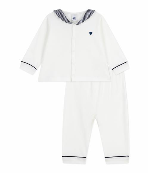 Petit Bateau 2-Piece Baby Set Marshmallow Marshmallow 2 Y  Hvid  2 år  Drenge, Piger