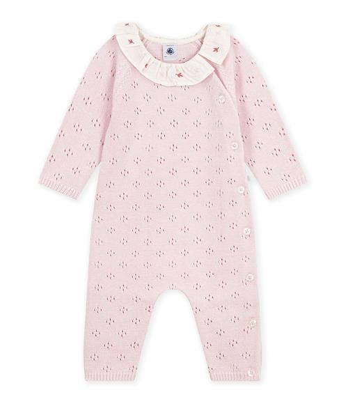 Petit Bateau Long Baby Sleepsuit Barely Barely 18 Months  Lyserød  18 måneder  Piger
