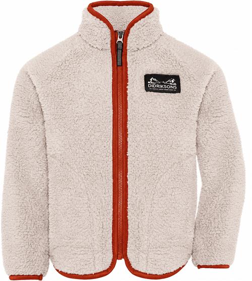 Didriksons Gibbs Kids Fullzip 2 Beach Beige Rust Beach Beige Rust 130 cm  Beige  130 cm  Drenge, Piger