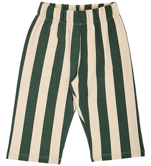 Müsli Sweatpants - Stripe - Oak/Forest Green